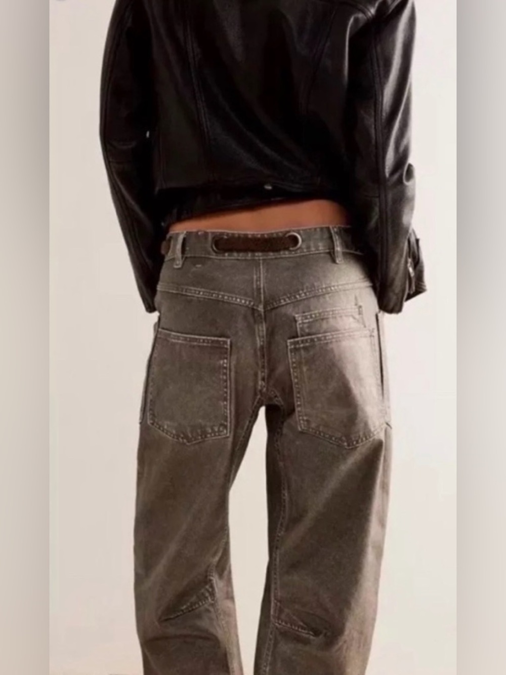 NWOT We The Free Metallic Moxie Barrel Jeans - Picture 2 of 7